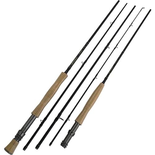 9 feet 5/6 7/8 carbon fly fishing rod 2.7m fly rod 4 sections hard power flying rod black super light weight 109g 118g
