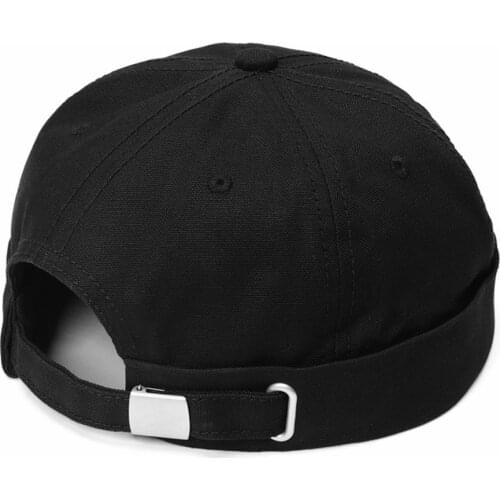 Canvas Men Docker Cap Skullcap Sailor Cap Beanie Hats Men Women Cap Brimless Hat Skullcap Bonnet Plus Size Beret Caps