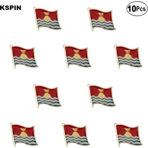 Kiribati Flag Lapel Pin Flag badge Brooch Pins Badges 10Pcs a Lot
