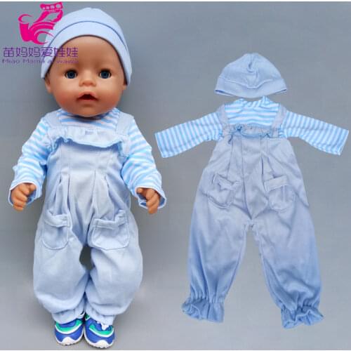 17" Baby Doll pajamas for 43cm doll clothes children girl toys doll outfit