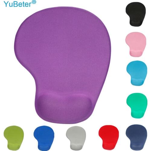 YuBeter 3D Soft Silicone Mouse Pad With Wrist Rest for Gaming Computer Laptop Notebook Keyboard Mice Mat Anti Slip Solid Color