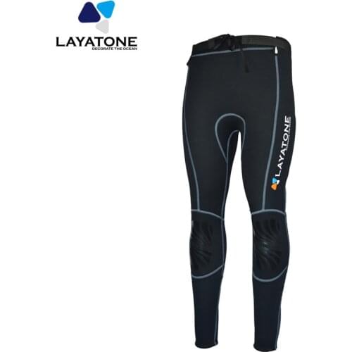 Layatone 3mm Neoprene Wetsuit Pants Women and Men Diving Pants Snorkeling Canoe Swimming Warm Pants Leggings Wet Suit