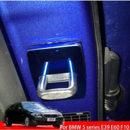 Excellent Stainless Steel Door Lock Buckle Protective Cover Auto Case For BMW 5 series E39 E60 F10 Car Styling