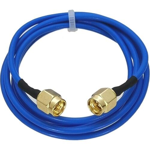 1pce RF Connector SMA Male Plug to SMA Male Plug RG405 0.086" Bule Cable Semi-rigid Flexible Pigtail 4inch~20M