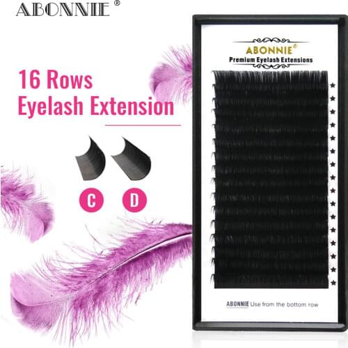 Abonnie 0.05 0.07mm Siberian Mink Individual Eyelash Mix Mega Lashes Volume Eyelash Extension