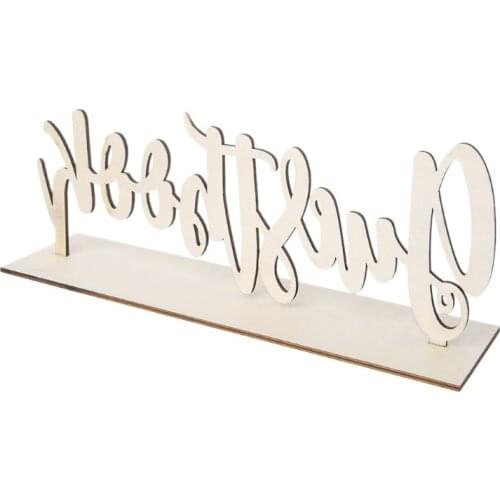 Cute Wooden Guestbook Sign Wedding Decor Freestanding Sign Decoration DIY Gift