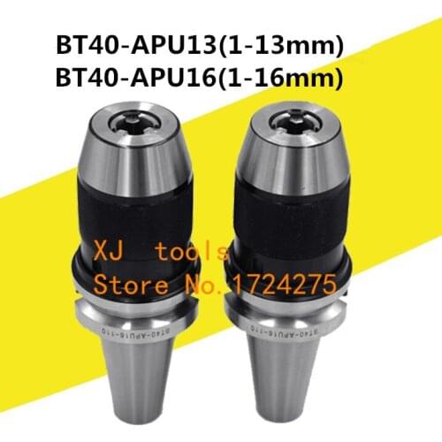 1Pcs BT40 APU16 Range:1-16mm Integrated keyless self tight Drill chuck for milling lathe BT40 APU13 Range:1-13mm
