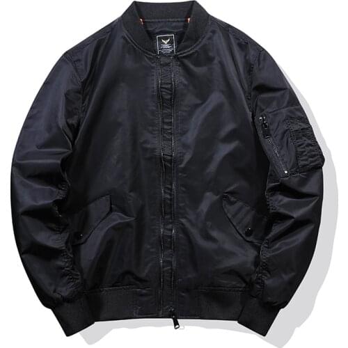 TEHEZAD Autumn Men Pilot Jacket MA-1 Style Military Bomber Loose Jackets Mens Streetwear Baseball Windbreaker Soldier Jacket