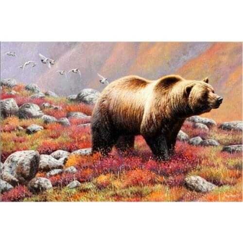 Embroidery Counted Cross Stitch Kits Needlework - Crafts 14 ct DMC Color DIY Arts Handmade Decor - Tundra King