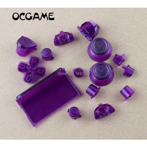 1set FOR PS4 JDS 001 010 JDM 001 colors Clear full Set Button For PS4 Controller R2 L2 R1 L1 button Dpad Guide button touchpad