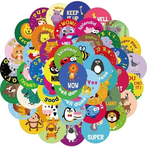 10/30/50PCS Child Reward Stickers DIY Car Motorcycle Travel Luggage Guitar Laptop Waterproof Cartoon Sticker Cool Decals Toys