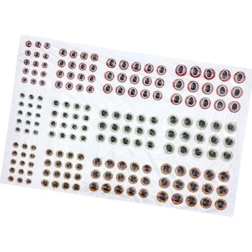 183pcs Waterproof DIY Fishing Lure Eyes Self Adhesive Fly Tying Materials