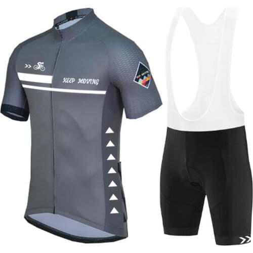 2021 New Summer Pro Cycling Jersey Set Breathable Team Racing Sport Bicycle Jersey Mens Cycling Clothing Short Bike Jersey