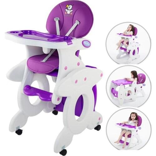 3 In 1 Baby Highchair As Rocking Chair/Desk/Feed Chair