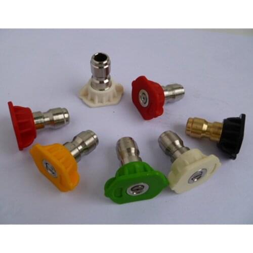 5pcs/Set Quick Connector Car Washing Nozzles Metal Jet Lance Nozzle High Pressure Washer Spray Nozzle Portable Washing