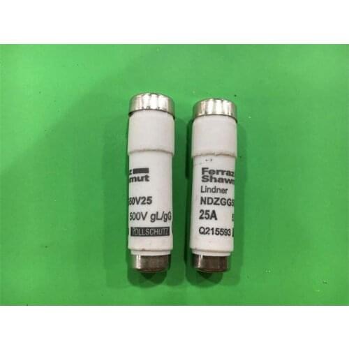 Free shipping 5pcs NDZGG50V25 FERRAZ Shawmut French fuse fuses 25A 500V genuine