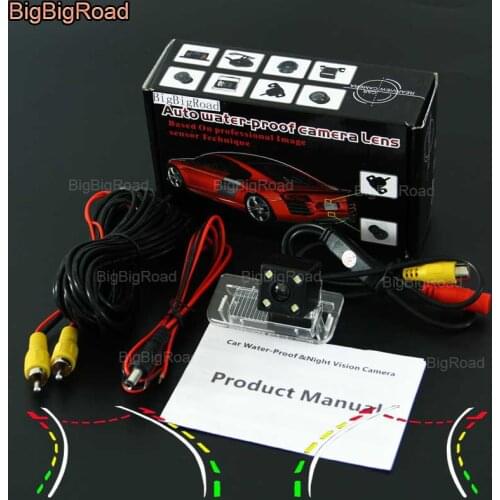 BigBigRoad Car Intelligent Dynamic Track Rear View Camera Backup Reversing Camera Night Vision For Mercedes Benz B200 B180