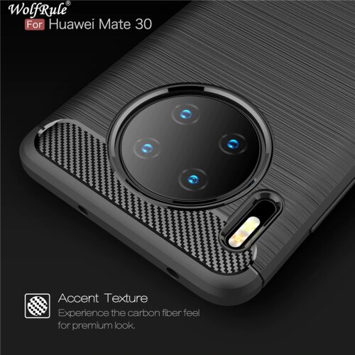 For Cover Huawei Mate 30 Case Shockproof Bumper Carbon Fiber Case For Huawei Mate 30 Phone Case Fundas For Huawei Mate 30 Cover