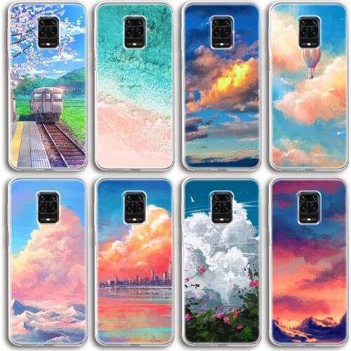 Landscape Cute Funda Case for Redmi Note 9 9S 10 10S 8 9i 9A 9C 8A 8T 9T 7 6 K40 K30S Poco X3 F3 C3 M3 NFC Pro MAX Silicone Capa