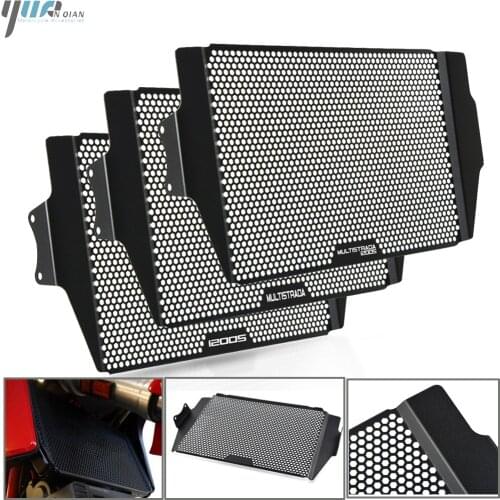 For Ducati Multistrada 1200S Granturismo/Pikes Peak/Touring Multistrada1200 Motor Radiator Grille Grill Protective Guard Cover