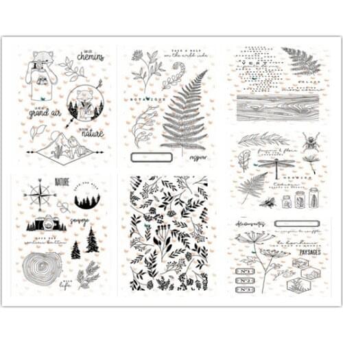 French Clear Silicone Rubber Stamp for DIY scrapbooking/photo album Decorative craft 0840