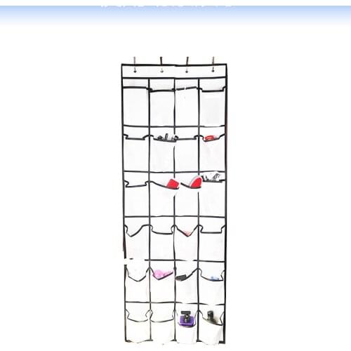 HOT 24 grids Wall Hanging Mesh Pockets Hanging Socks Organiser Rack Behind Doors Shoes Rack Storage Household Wall Bag Room