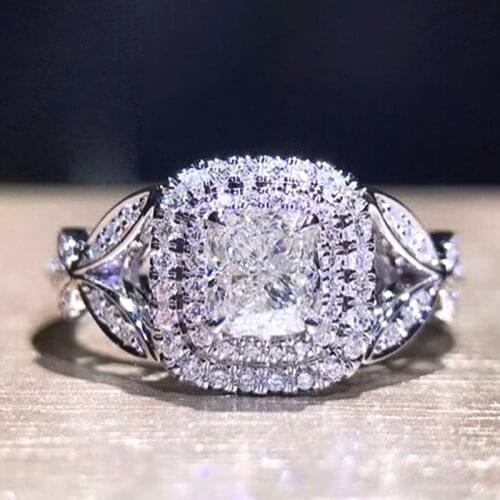 Huitan Fancy Engagement Rings for Women Creative Butterfly Design Shiny Cubic Zirconia Aesthetic Female Gift Trendy Ring Jewelry