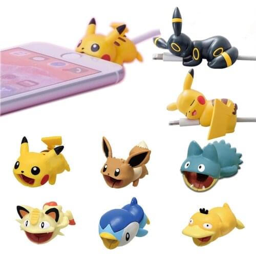 Pocket Monster USB Protective Case Cable Bite Cosplay Accessory Protects Animals Chompers Smart Cover Prop
