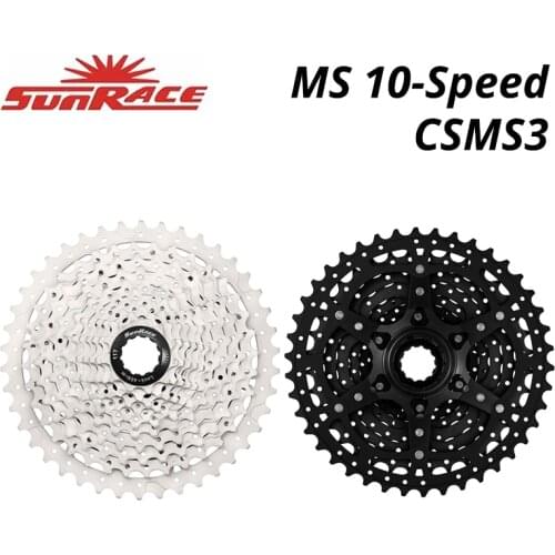 SunRace CSMS3 10 speed Wide Ratio bike bicycle cassette 10S Mountain compatible Shimano Deore M4100 M6000