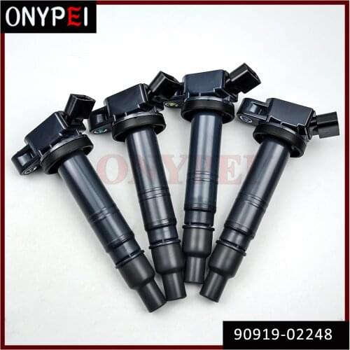 4pcs/lot 90919-02248 Ignition Coil for Toyota 4Runner Tacoma Tundra Lexus ISF UF495 C1426 9091902248 90919 02248 9919-02260