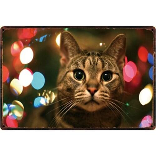[ Kelly66 ] The Cats Metal Sign Tin Poster Home Decor Bar Wall Art Painting 20*30 CM Size y-2167