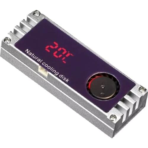 M2 SSD Heatsink Cooler Temperature OLED Digital Display M.2 2280 NVME Solid State Hard Disk Radiator