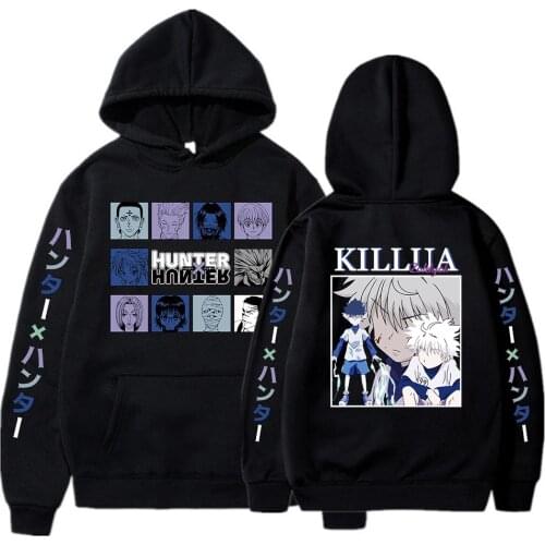 Anime Hunter X Hunter Killua Printed Men Women Hoodie Pullover Sweatshirts Tops Clothes