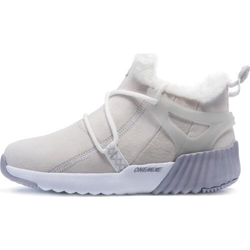 ONEMIX 2020 winter Men Hiking Shoes Waterproof Leather Shoes Winter Slip On Professional Anti-slip Outdoor Trekking Boots