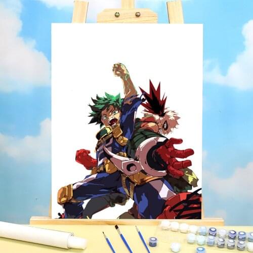 My Hero Academia Painting By Numbers Complete Kit Acrylic Paints 40*50 Canvas Pictures Paintings Crafts For Adults Art