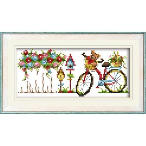 Joy Sunday Aromatic Riding Counted Cross Stitch Kits11&14CT DMC DIY Embroidery Kits Needlework Sets for Home Decor Handmade Gift