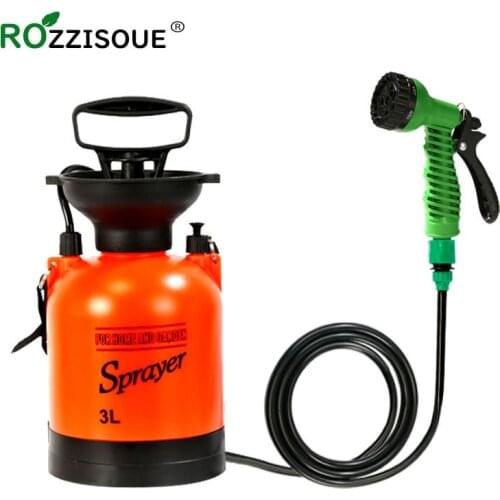 Garden Pump Sprayer for Flowers with Multifunction Water Gun Car Wash Misting Nozzle Garden Spray Bottle Pressure Sprayer Set