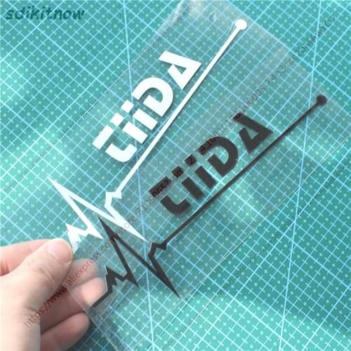 1pc New 7x20cm Heart Car Sports Decal Sticker Styling Windows Door Decoration For NISSAN TIIDA 2007 2008 2010 accessories