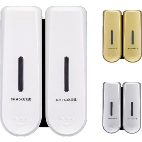 350ML Wall-mounted Liquid Soap Dispenser Bathroom Accessories Shampoo Bottles Detergent Shower Gel Dispensers Shampoo Dispenser