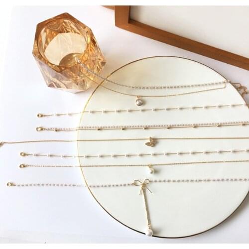 The New Pearl Necklace Contracted Temperament Multilayer Superposition Collarbone Chain