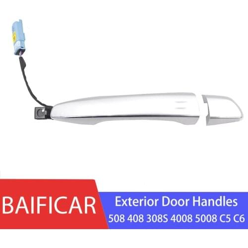Baificar Brand New Genuine Exterior Door Handles Outside Handle With Sensor For Peugeot 508 408 308S 4008 5008 Citroen C5 C6