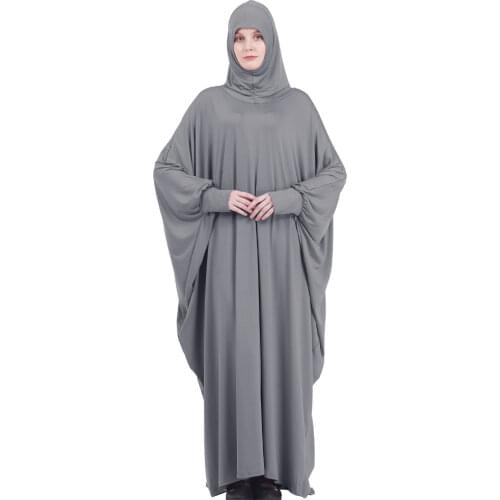 Ramadan Islamic Clothing Prayer Dress Women Formal Muslim Garment Hooded Dubai Turkey Namaz Long Jurken Abaya Hijab Kimono