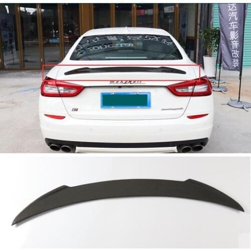 High Quality Carbon Fiber Car Rear Trunk Lip Spoiler Wing Fits For Maserati Quattroporte 2013 2014 2015 2016 2017 2018 2019 2020
