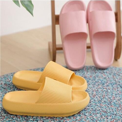 Women Men Summer Fashion Slippers Slide Sandals Beach High EVA Heels Shower Thick Soft Sole Ladies Boys Girls Bathroom Shoes