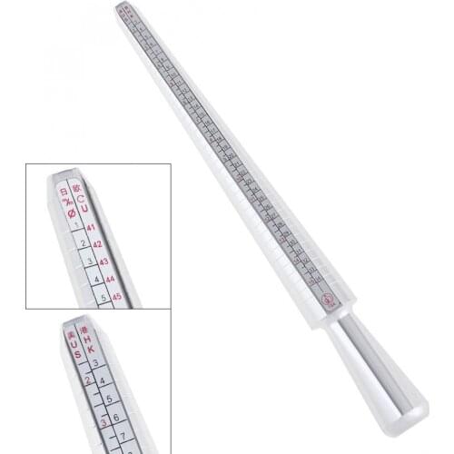HK / US / EU /JPN Degree Standard Four-yard Aluminum Alloy Ring Stick Measurement Tool Four-types Scale Jewelry Tool Equipments