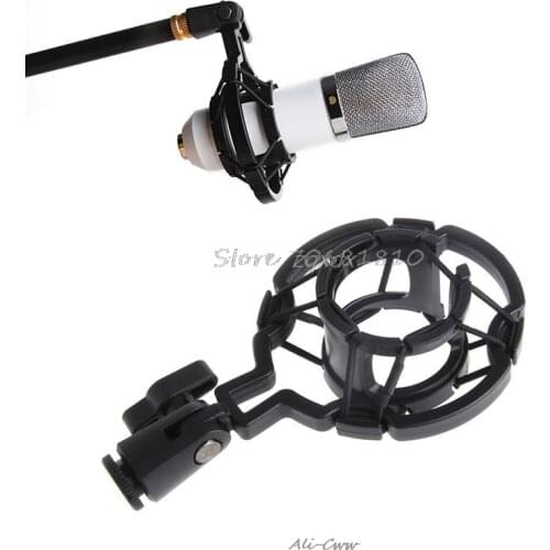 Universal Mic Microphone Shock Mount Holder Clip Stand For Studio Recording