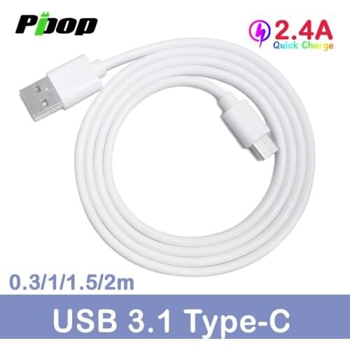 USB 3.1 Type C DATA Cable 2.4A Fast Charging 1-2m support Quick Charge 3.0 5V 12V 5W 60W adapter for Mobile Phone MacBook
