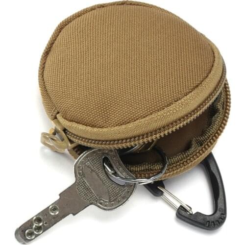 900D Tactical Molle Military Running Pouch Earphone Bag Portable Key Coin Purse With Hook Mini Pocket Camping Bag Wallet Outdoor