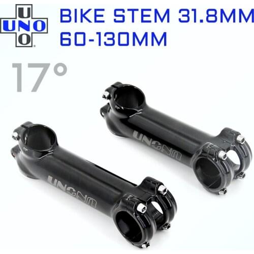 UNO Bike Stem 17 degree for 28.6/31.8mm Riser Aluminum Alloy Bicycle Handlebar Stem MTB Bike Stem Cycling Equipment Potencia Mtb