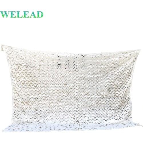 WELEAD 2.5M Military Camouflage Net White Reinforced for Garden Decoration Sun Shelter Outdoor Awning Terrace Patio Shading Camo